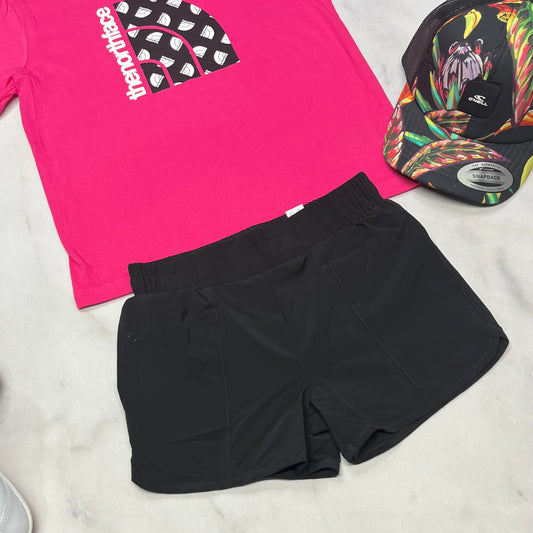 🌷 Short noir : Tissu de sport léger qui sèche rapidement avec culotte intégré neuve ! 7-8 ans fille neuve .