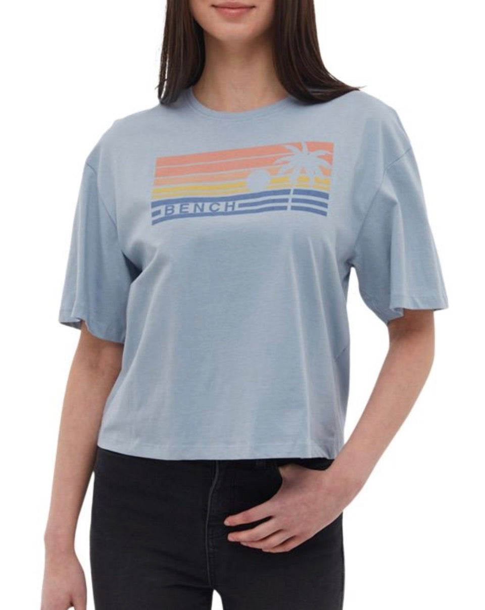 🩵 T-Shirt BENCH : Small look Over size ( ou peu faire M/ femme ) neuf !!