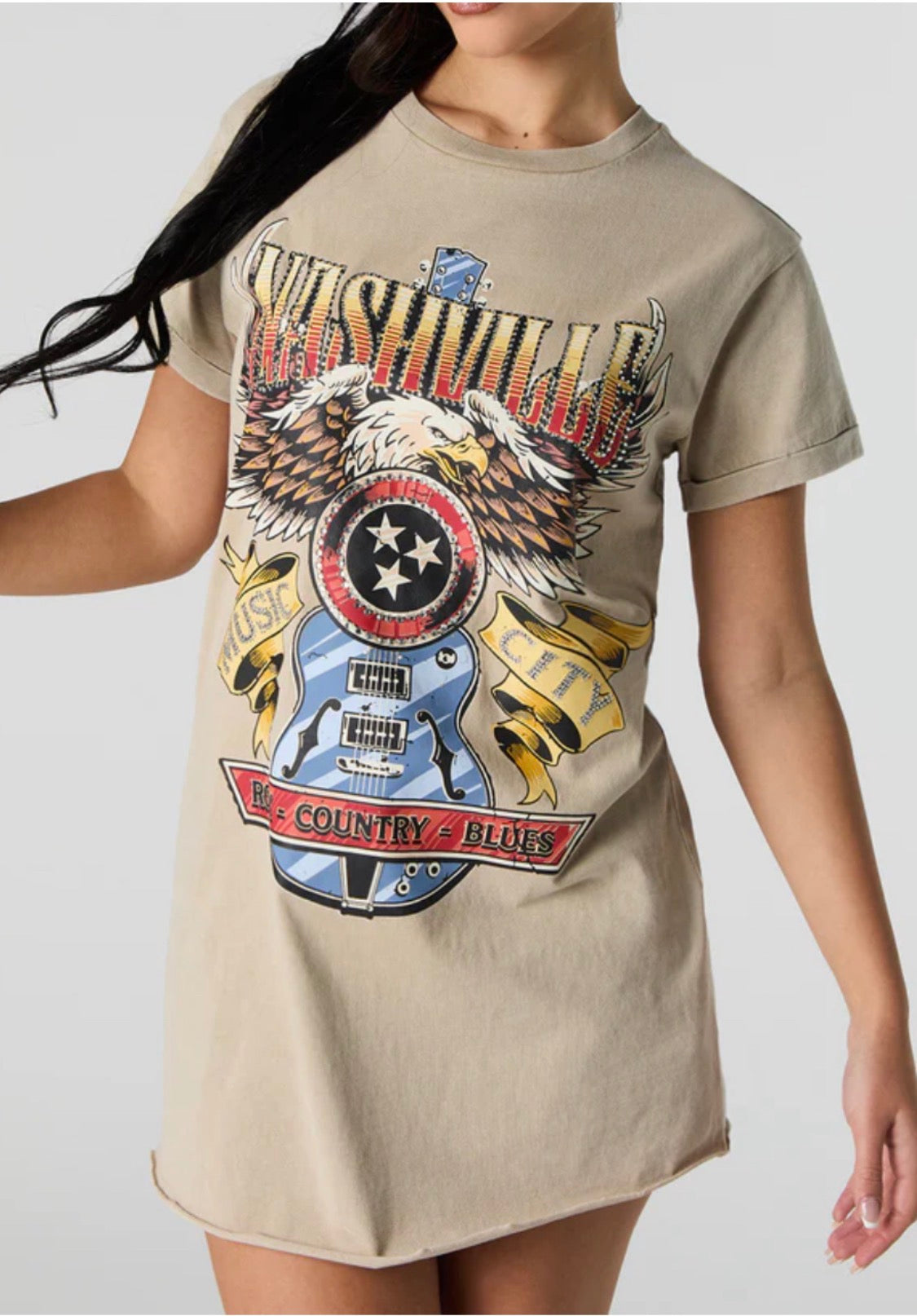 😍 Robe t-Shirt : logo look vieillit L( ou fait ML +lousse) femme neuve .