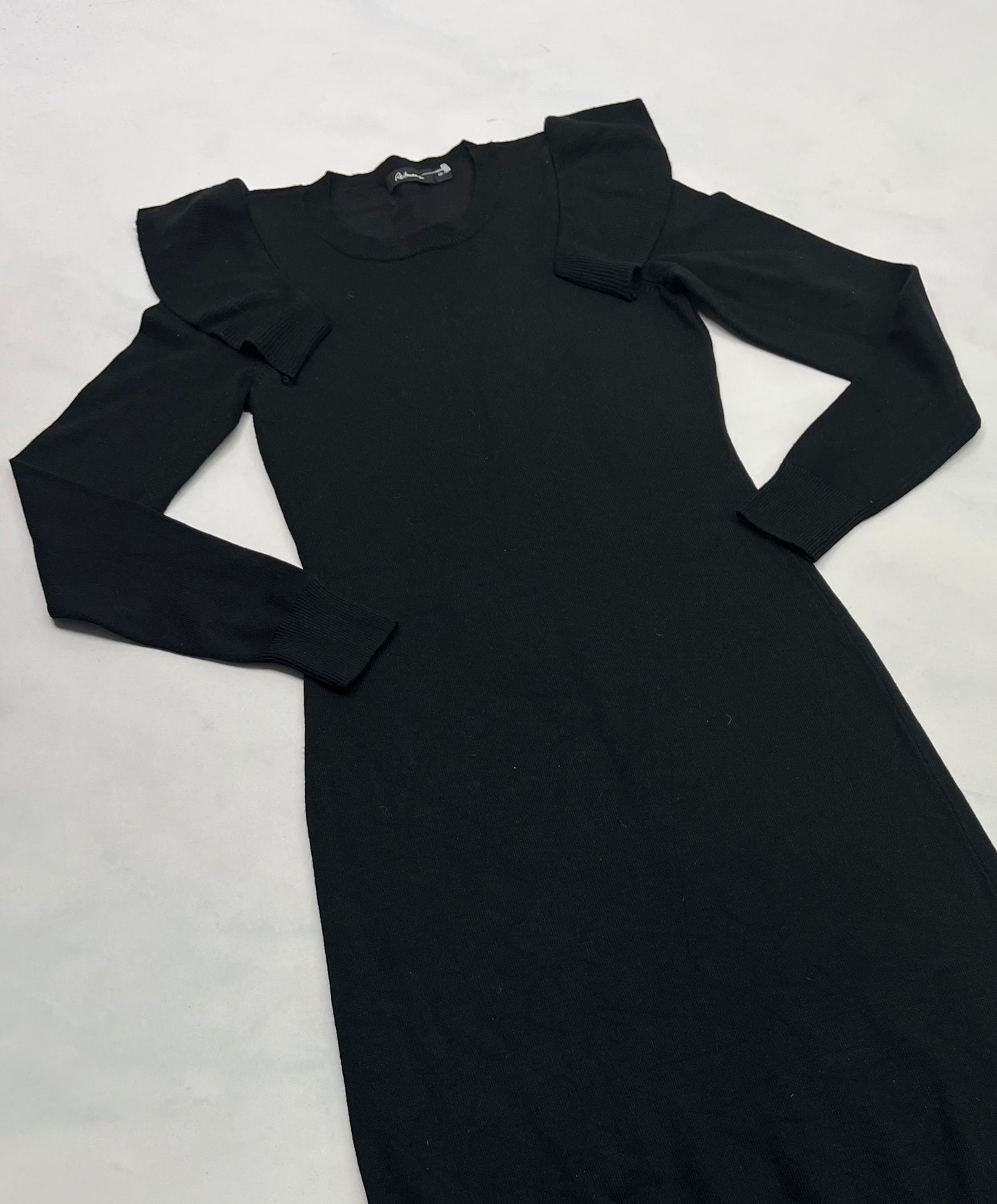 Reitman Robe : en tricot fin noir ! Comme neuve ! XS/ femme stretch .
