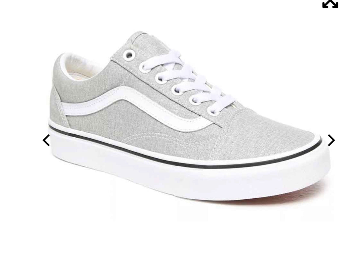 VANS : Gris argenté 6.5 femme (22 cm) . Neuf !