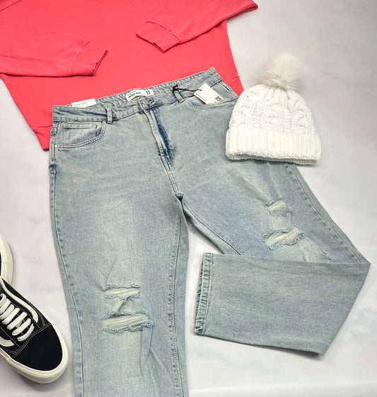 😍 MOM jeans : Vintage 11( + 10 ans femme ) . Stretch neuve .