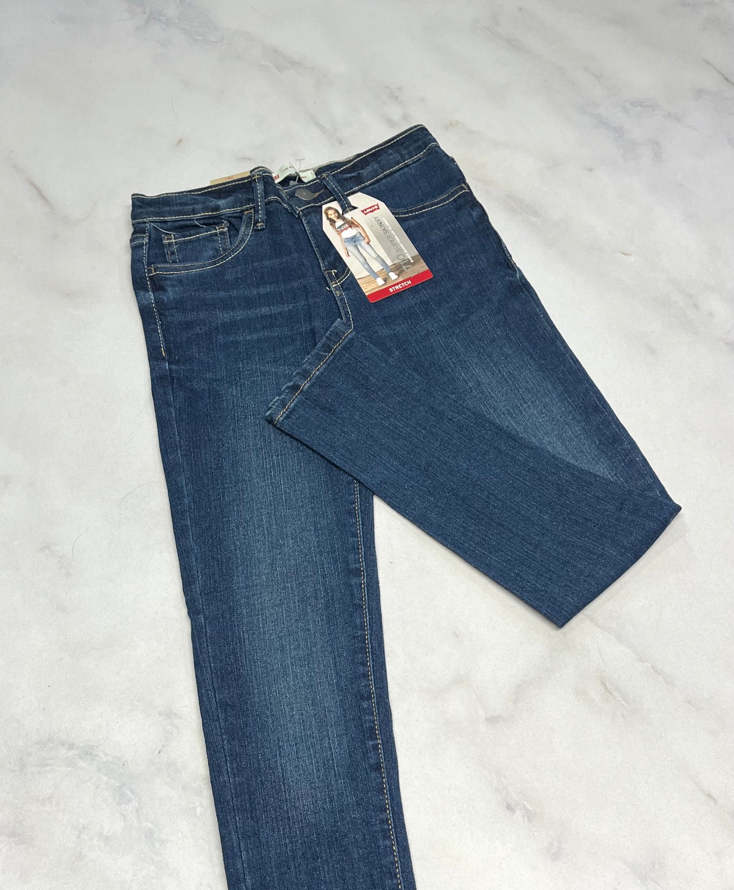 Levis : Skinny jeans stretch : ajustable 7 ans fille neuve !
