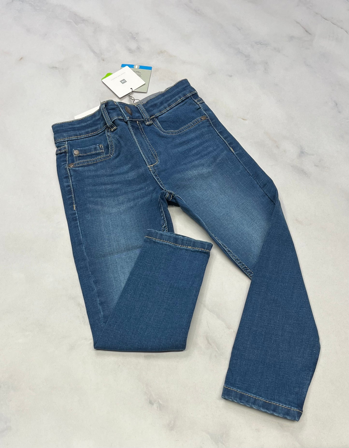 Skinny : Jeans Tag 5 ans fille neuf. Ajustable .