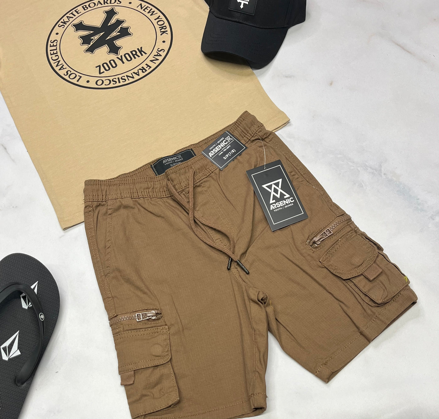🌵 Bermuda cargo : Amnésia 7-8 ans garçon neuf !