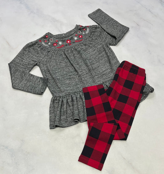 Duo : Tunique douce Rococo 6 ans comme neuve + Leg. Neuf 5-6 ans