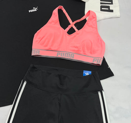 😍 Top sport : PUMA corail XL/ femme état neuf ! Pas porté . Bretelles ajustable et pad.amovible .
