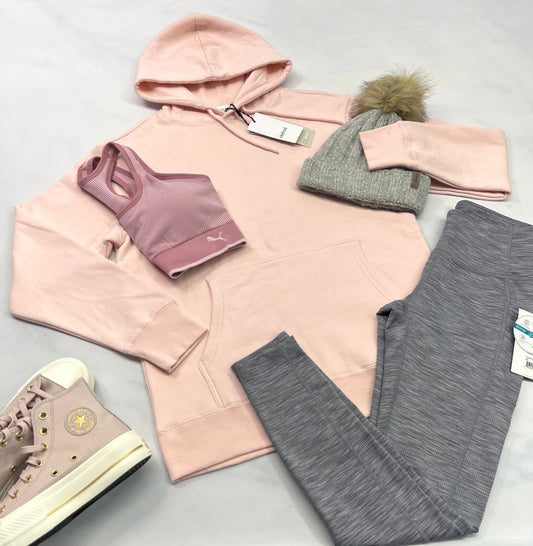 🤩 Cagoule : ouaté rose Defrost . Small femme look over size .