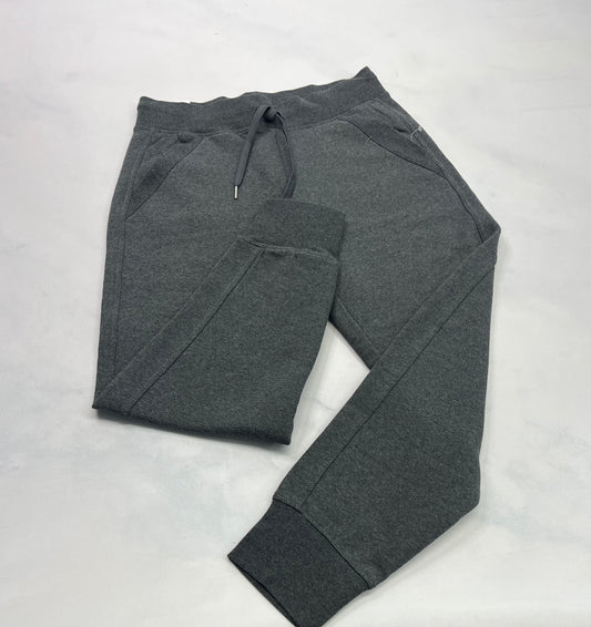 Jog LOLË: charcoal chaud neuf! Logo au dos . M/fit fait + small 5-6 ans femme .