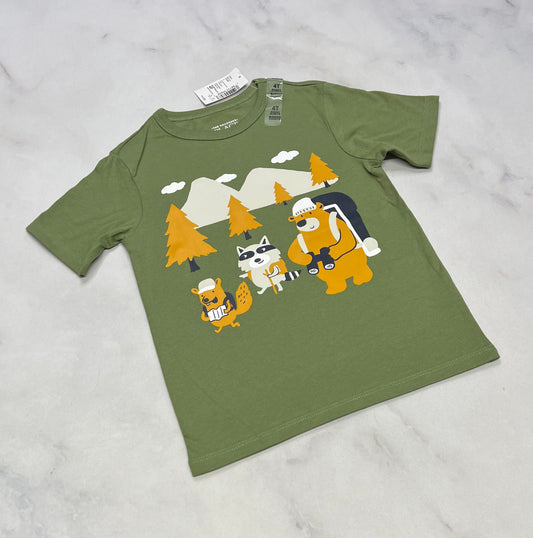 T-Shirt : kaki neuf ! 3 et 4 ans