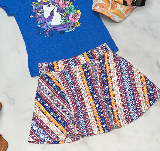💙 Jupe : avec short intégré 5-6 ans fille neuve.