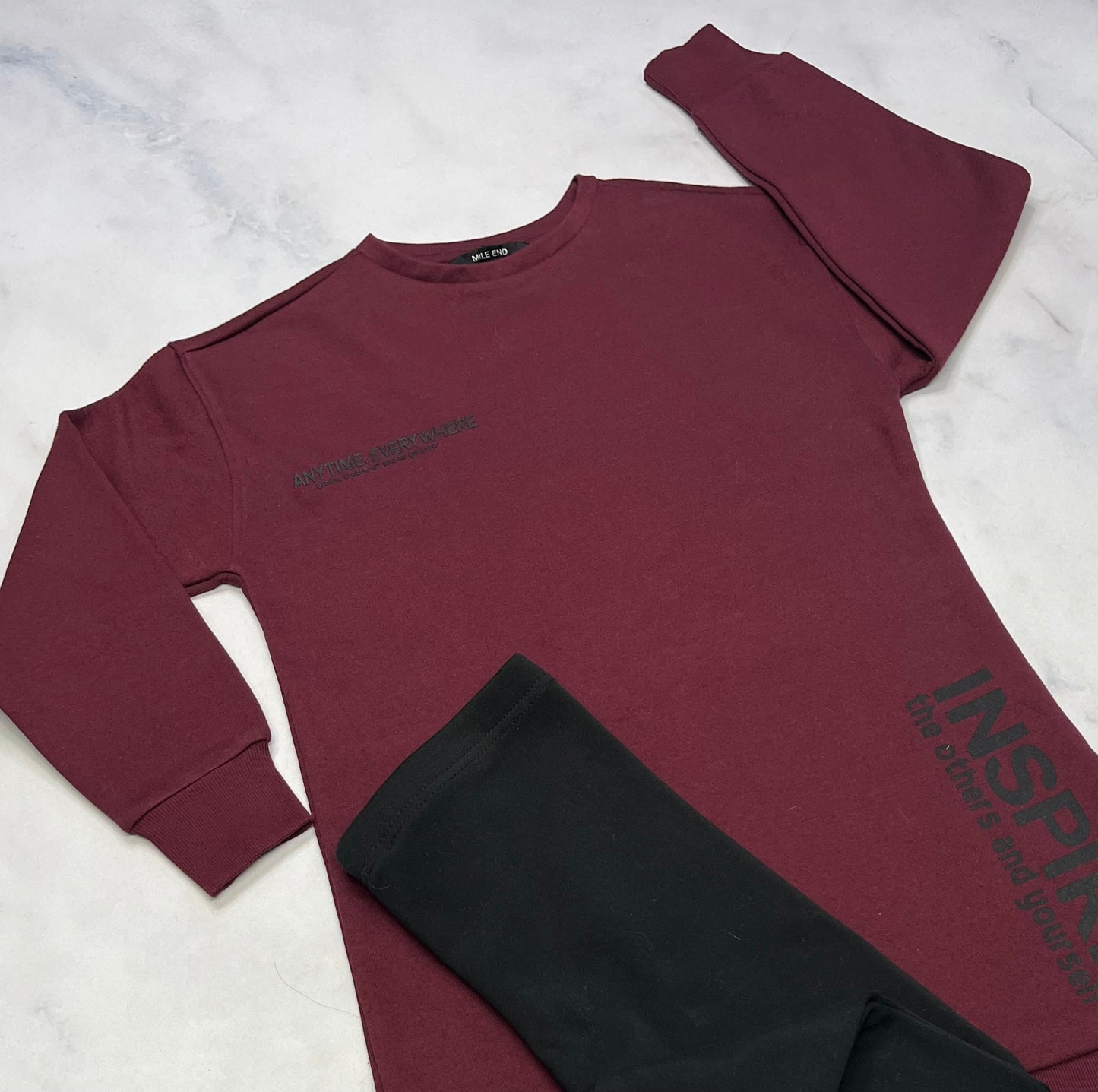 Robe en ouaté : Mile end 10 ans comme neuve + legging doublé en polar 10 ans neuf!