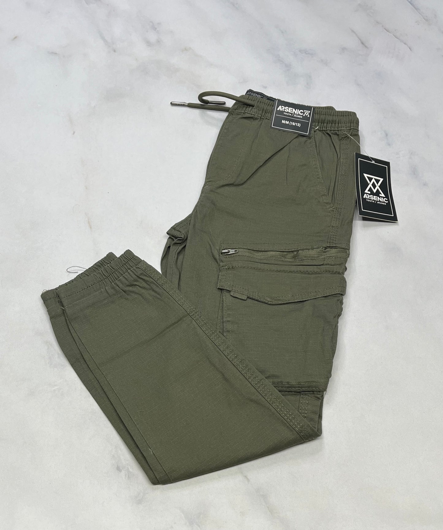 Arsenic: cargo / kaki neuf ! 10-12 ans