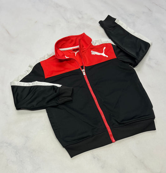 Puma : Veste tissu de sport en micro polar intérieur . Fait 5-6 ans comme neuve .