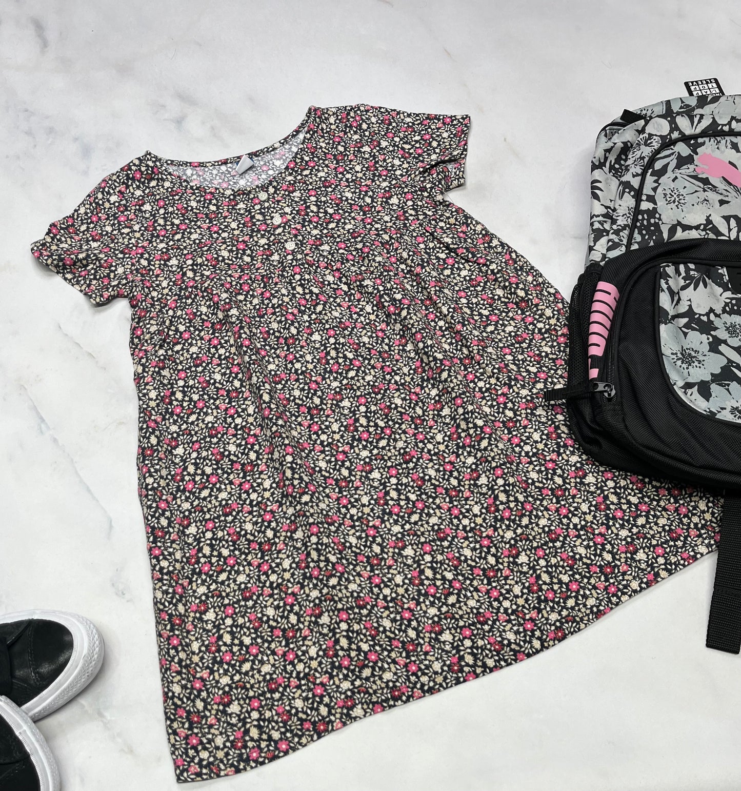 🌷Robe : 8 ans fille fleurie souple confo neuve !