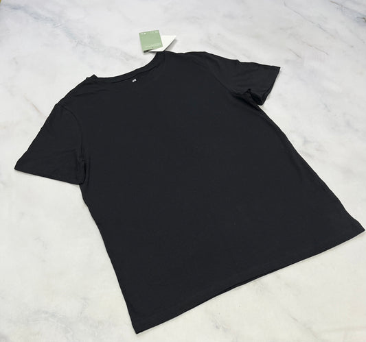 Manche courte : Noir uni 14 ans neuf !