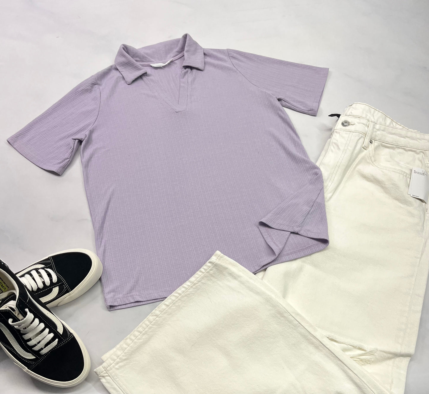 💜 Polo Adition Elle : XL femme soft ultra mou texturé comme neuf !