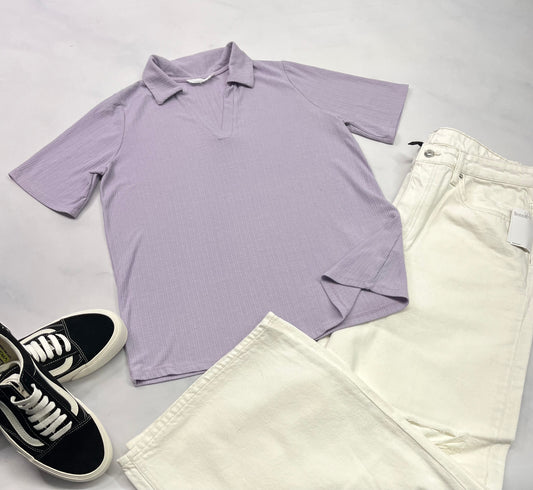 💜 Polo Adition Elle : XL femme soft ultra mou texturé comme neuf !