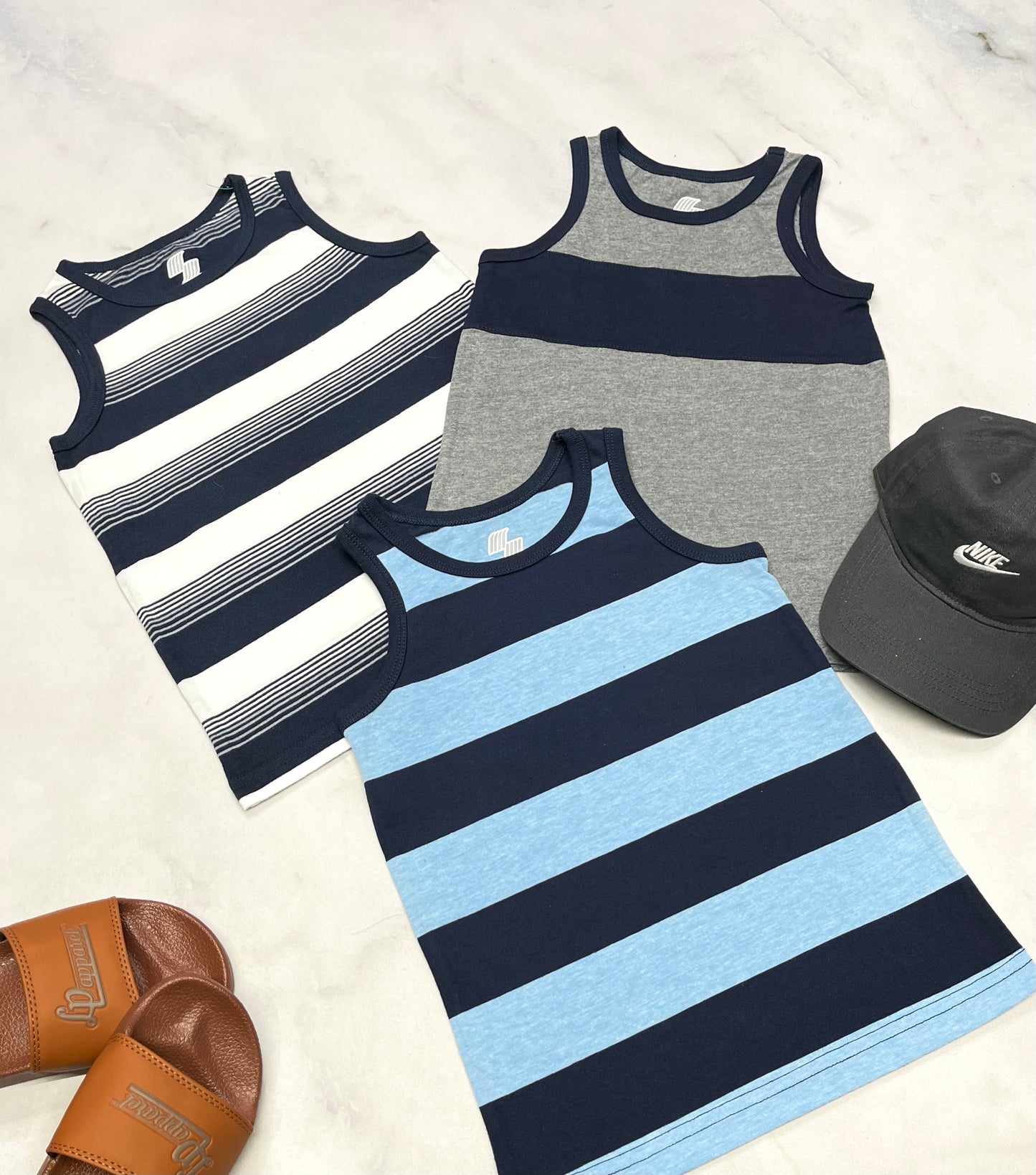 🌴 TRIO : 3X camisole 4 ans garçon neuve ! Soft confo .