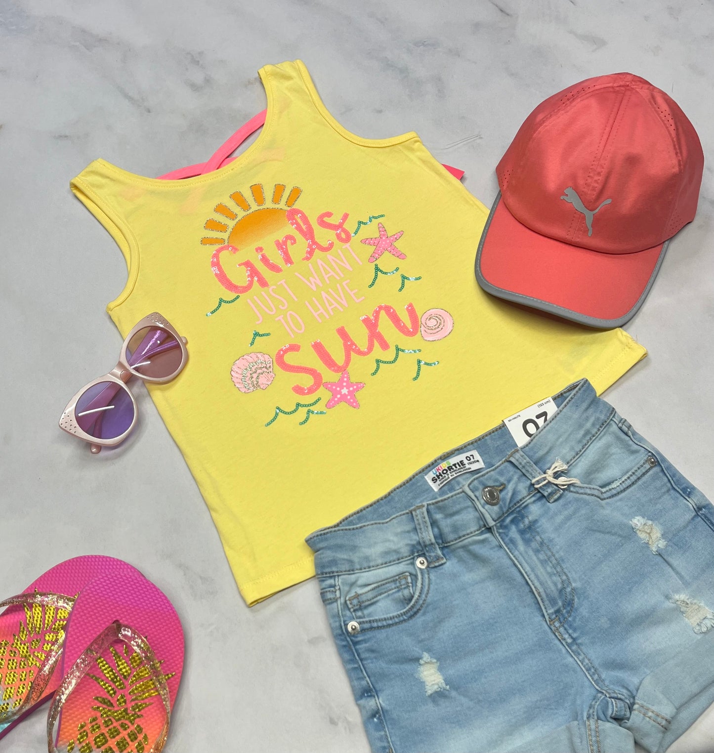 ☀️ Camisole : brillante 7 ans fille neuve .