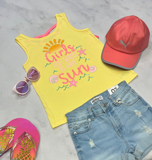 ☀️ Camisole : brillante 7 ans fille neuve .