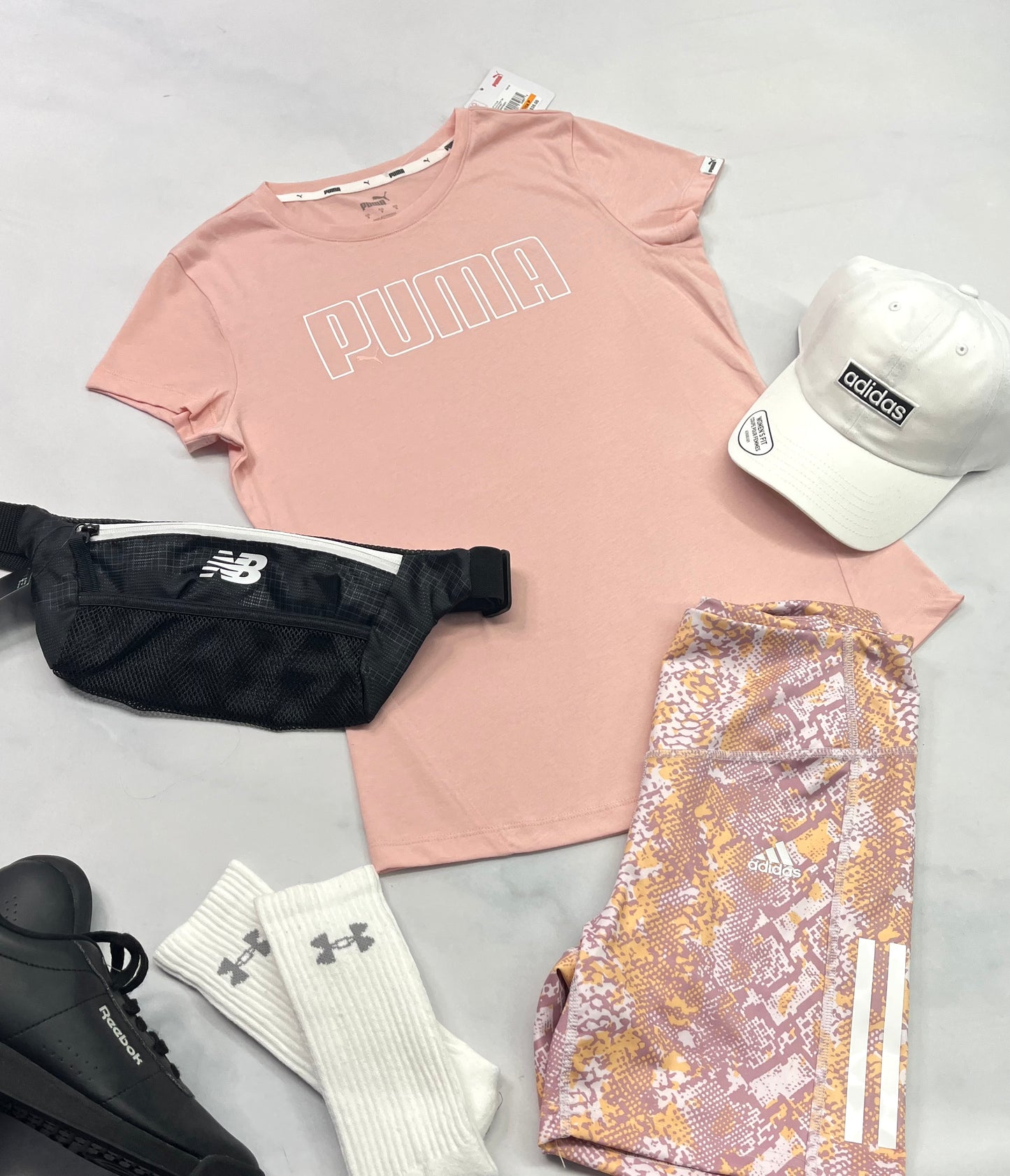 😍 Manche courte : Puma rose soft confo . Small femme neuf !