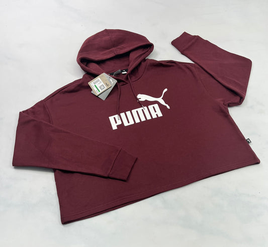Cagoule PUMA : en ouaté bourgogne neuve ! Mi hanche L/ femme coupe relax fit .