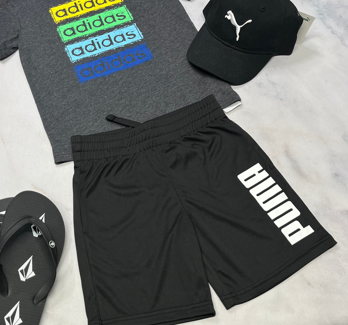 💙 Bermuda : Puma en tissu de sport 6 ans garçon neuf !