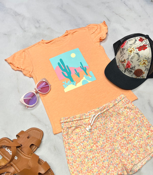 🌵 Manche courte : Corail 5 ans fille confo neuf !