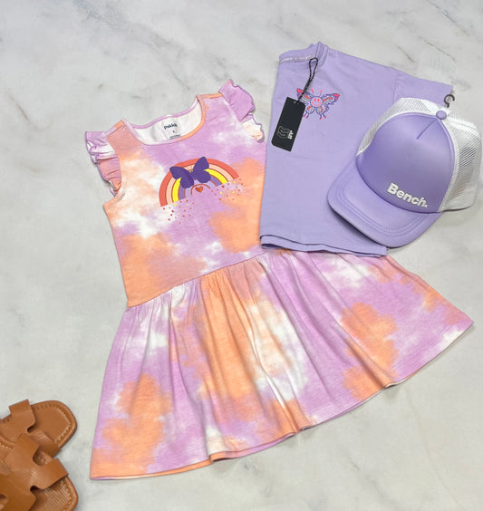 💜 Robe : papillon Pekkle 5 ans fille neuve .