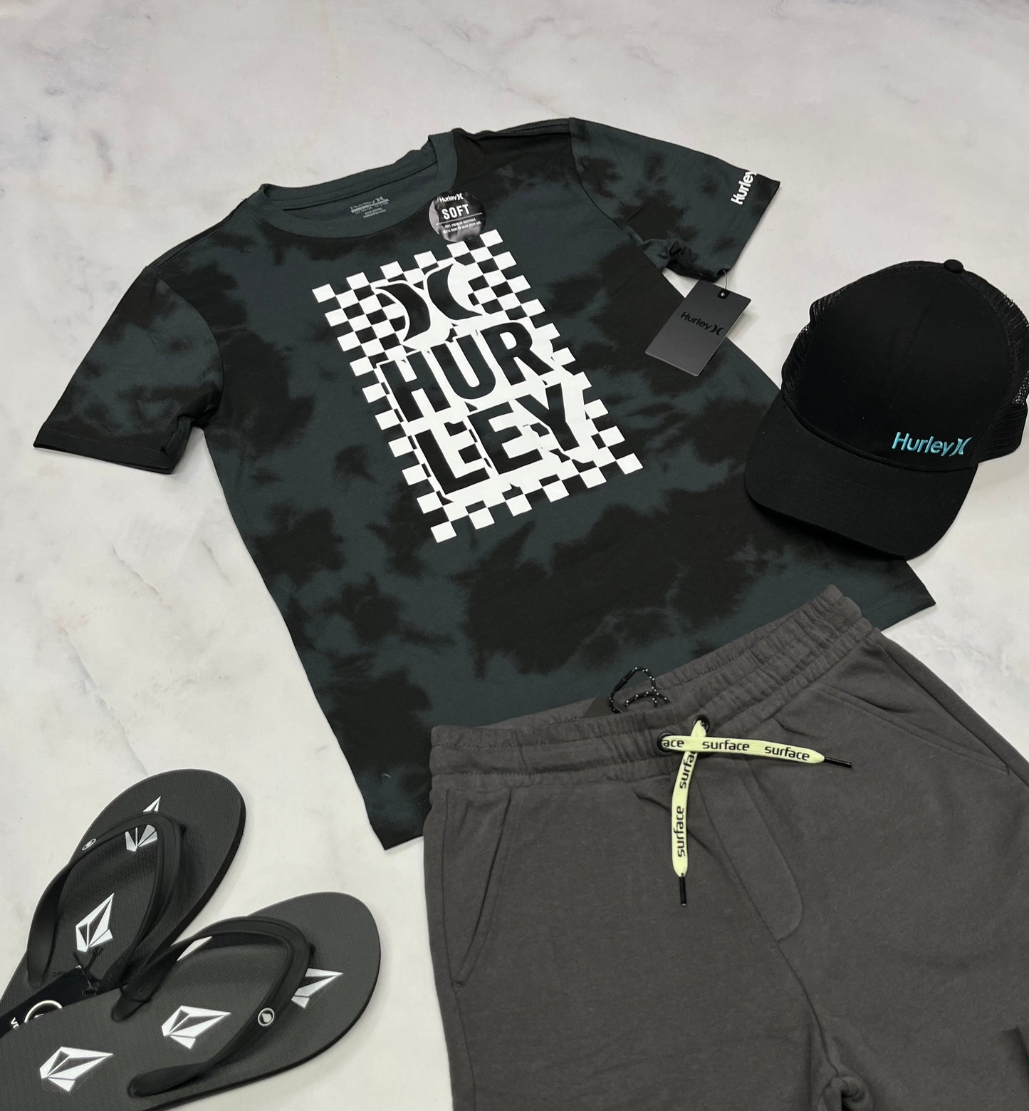 🌵T-Shirt : Hurley 12-14 ans neuf ! Effet look Tye dye tendance .