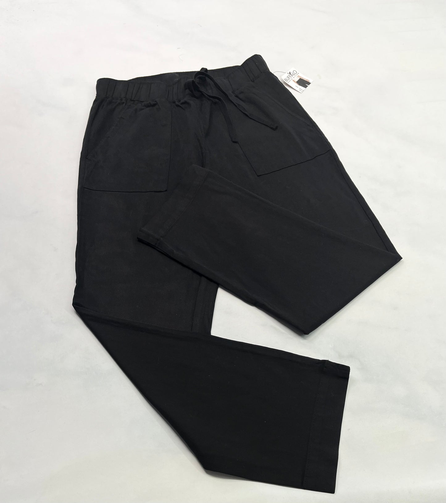 Buffalo : Pantalon noir souple taille élastique jambe droite neuf! Small femme confo.neuf!
