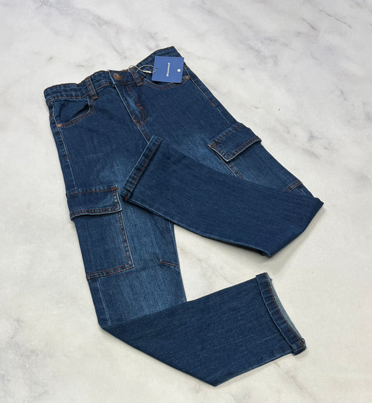 Skinny jeans : Cargo mou 8 ans fille neuve .