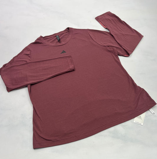 Adidas : Manche longue vieux rose neuf ! Fait XL/ femme dos superbe .