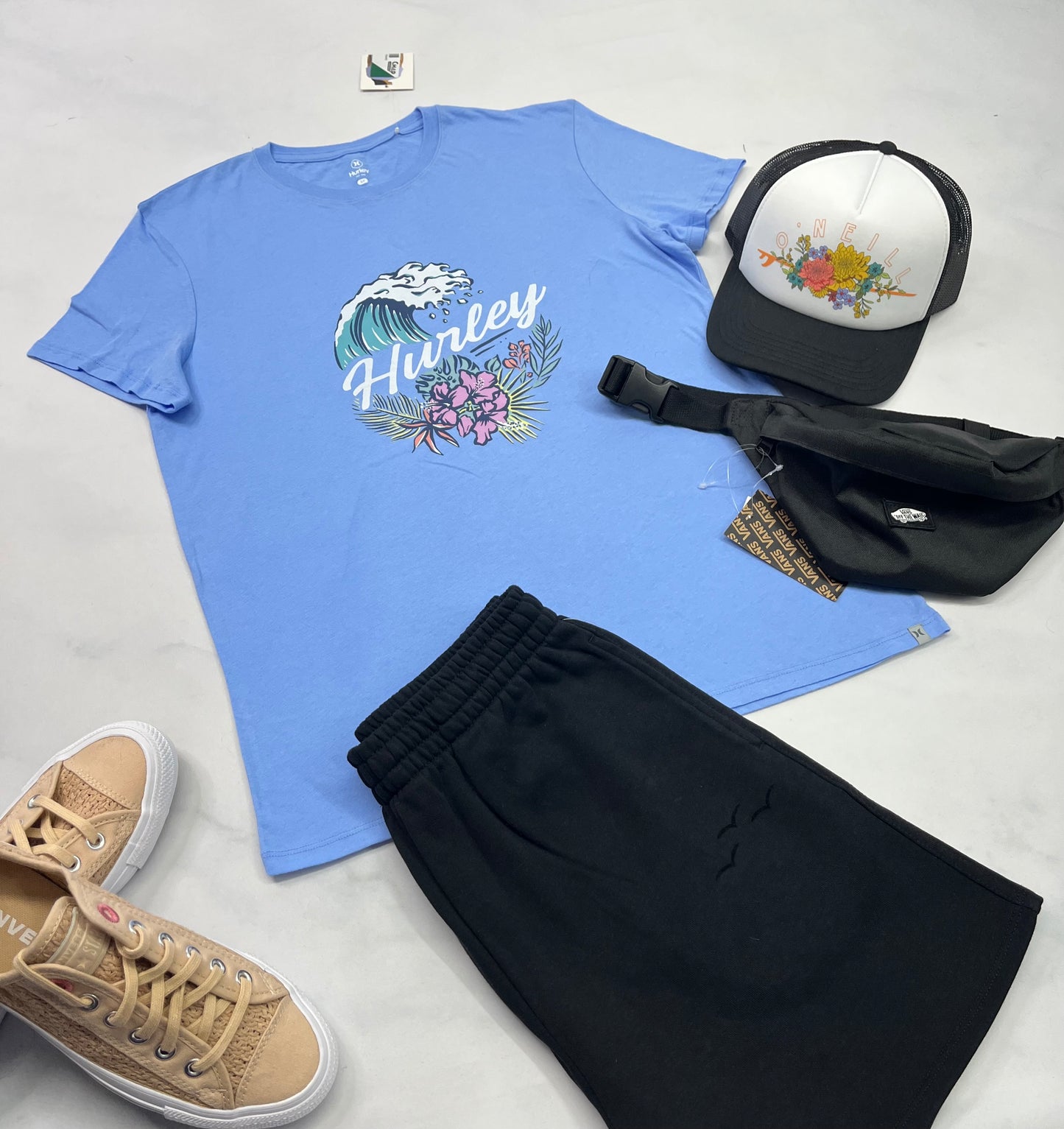 🌴 Manche courte : Hurley soft S/ femme coupe confo neuf !