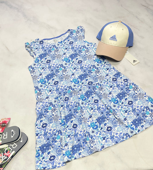 🌴 Robe:  fleurie UNiCLO en coton souple + 10 ans fille comme neuve.