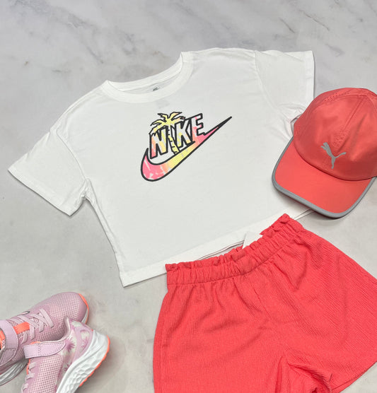 😍Manche courte: Nike 6 ans fille coupe confo neuf !