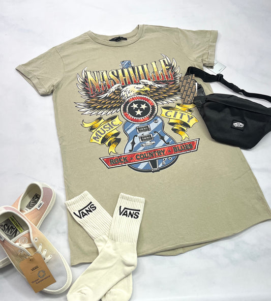 ☀️ Robe t-Shirt : look vieillit M/ femme neuve .