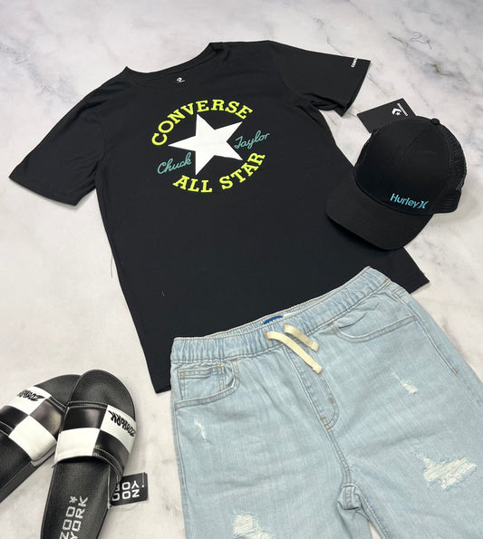 🤩 T-Shirt Converse : 14-16 ans garçon neuf !