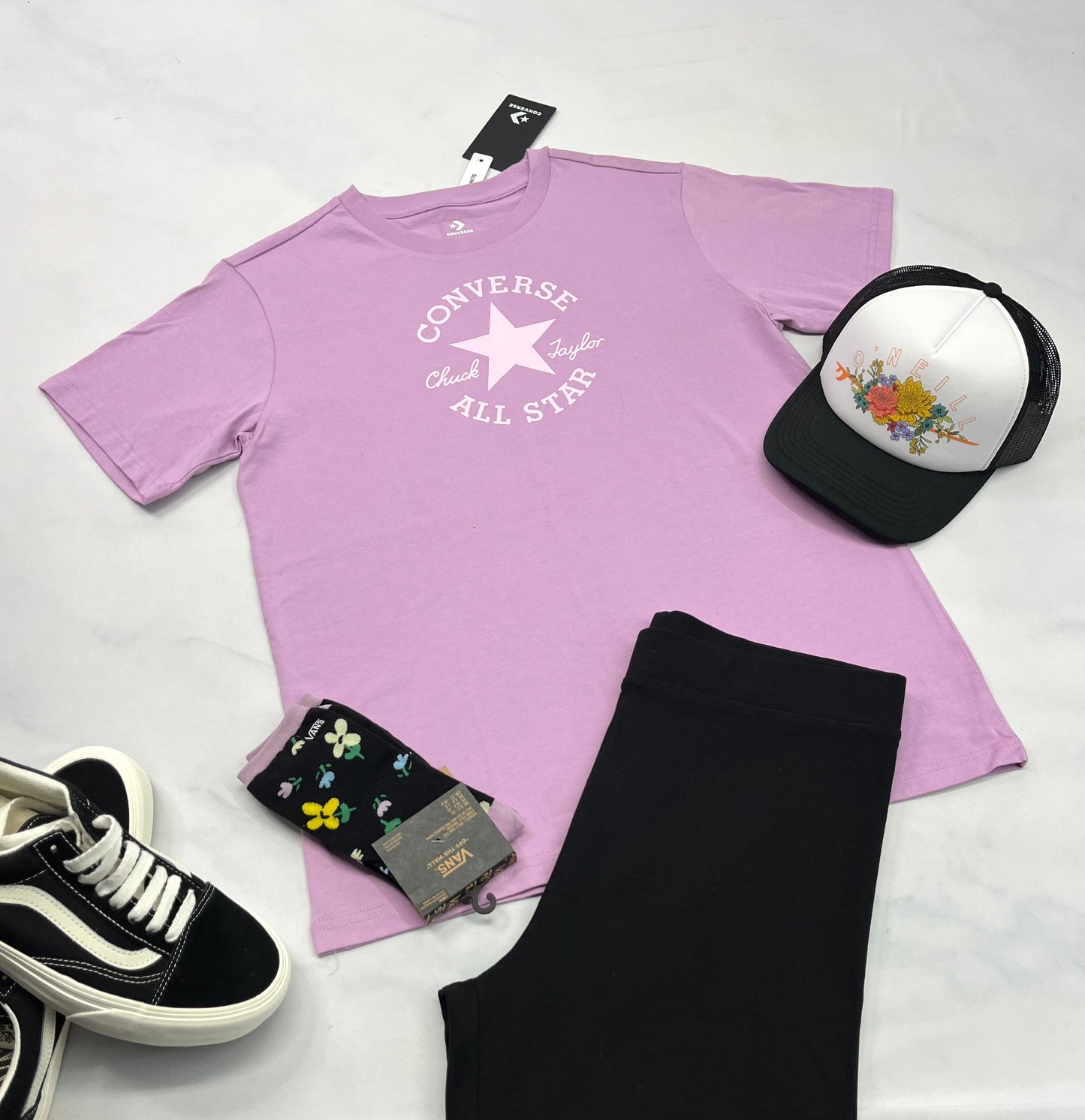😍 Manche courte : Converse fait L/ femme neuf !