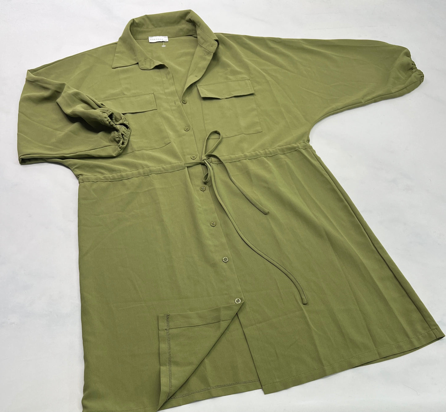 WOMANCE : Robe manche 3/4 1XL( XXL/ femme ) ajustable à la taille .Tissu qui ne décolore pas comme neuve .