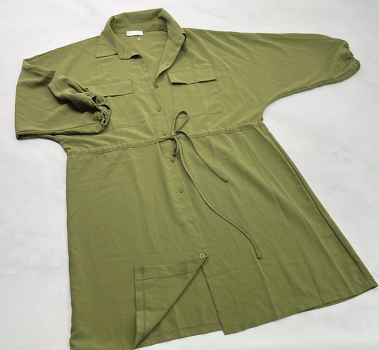 WOMANCE : Robe manche 3/4 1XL( XXL/ femme ) ajustable à la taille .Tissu qui ne décolore pas comme neuve .