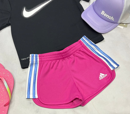 😍 Short Adidas : rose en tissu de sport 5 ans fille neuve !