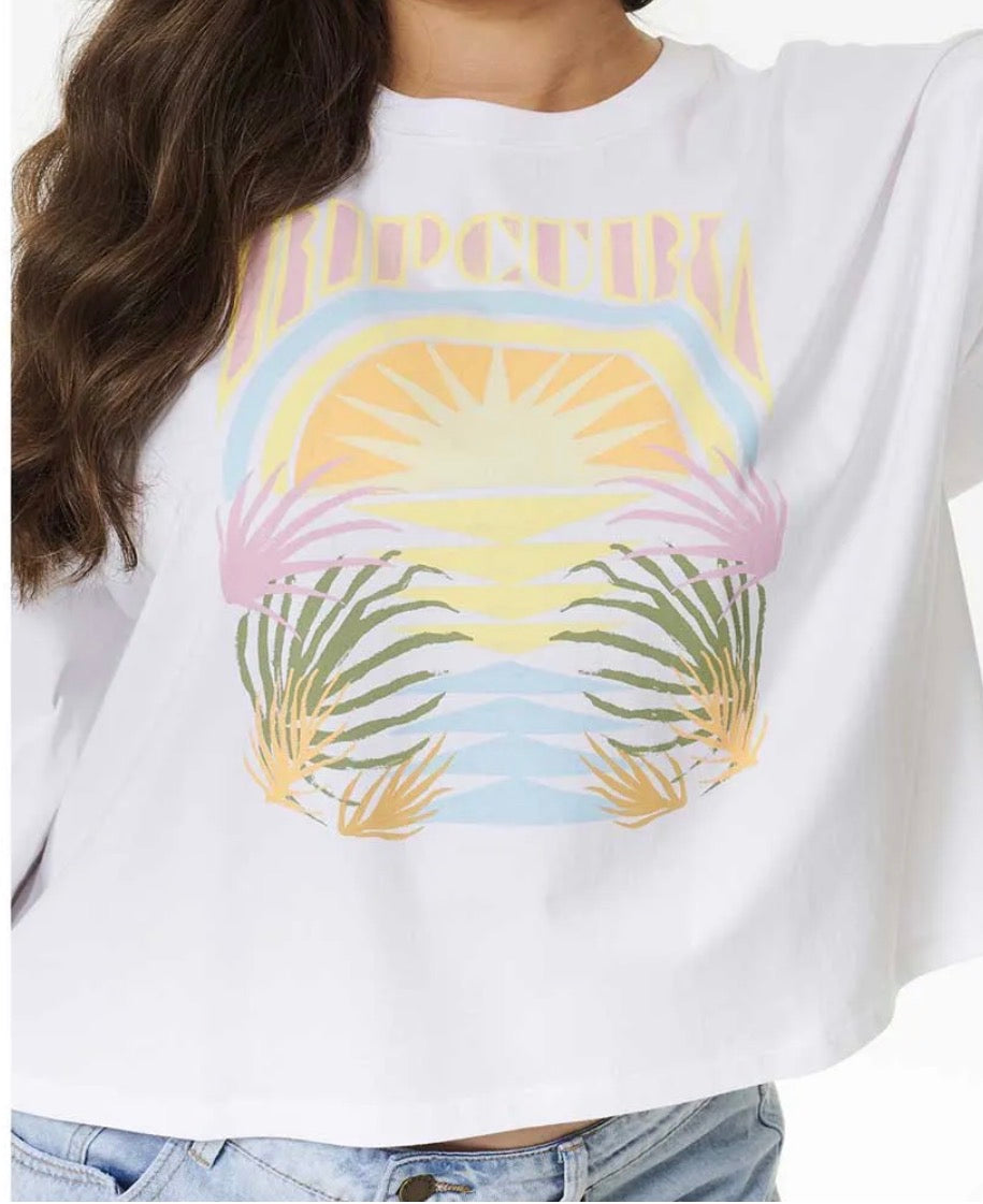 🌴 Manche courte : Ripcurl fait XL femme coupe relax  neuf !