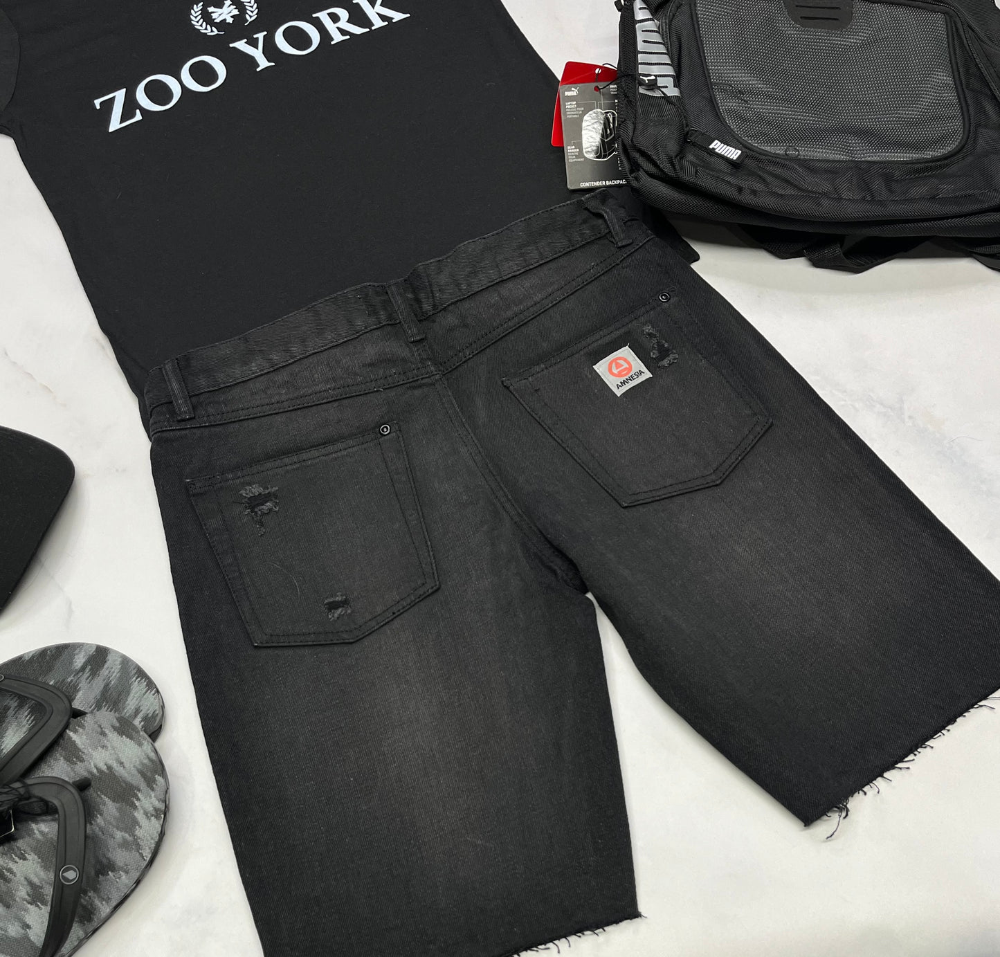 🌿 Bermuda jeans : Amnésia 15-16 ans garçon neuf !
