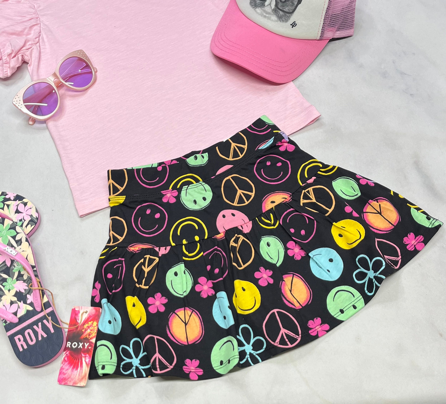 🌸 Jupe : avec short intégré 5-6 ans fille neuve .