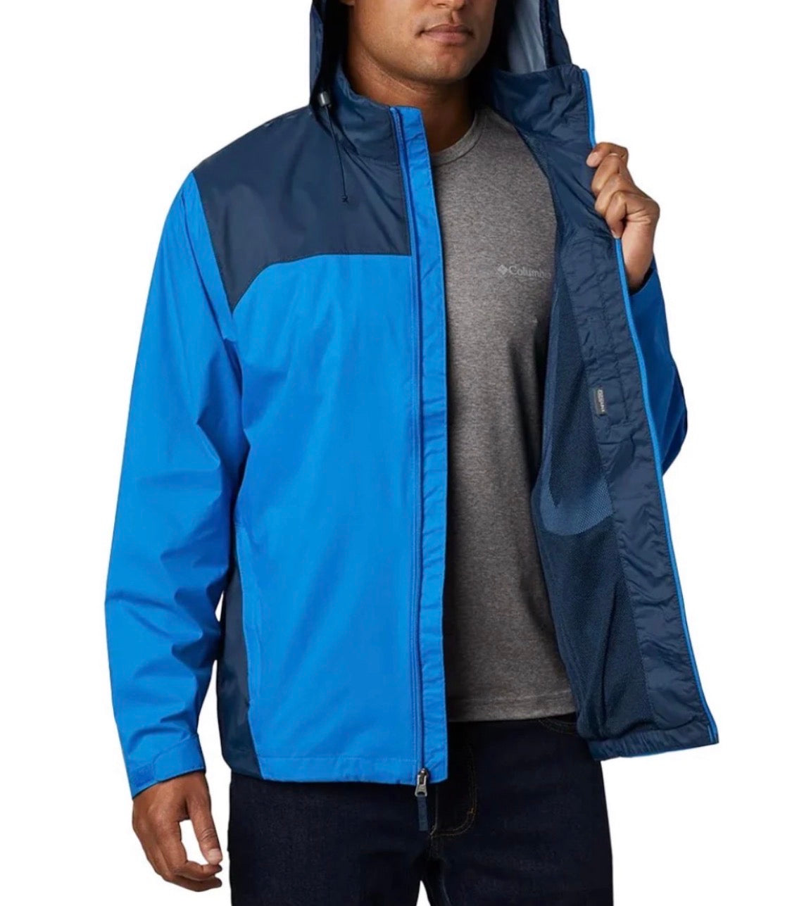 💙 Manteau Columbia : L/ homme neuf ! Coupe vent imperméable .