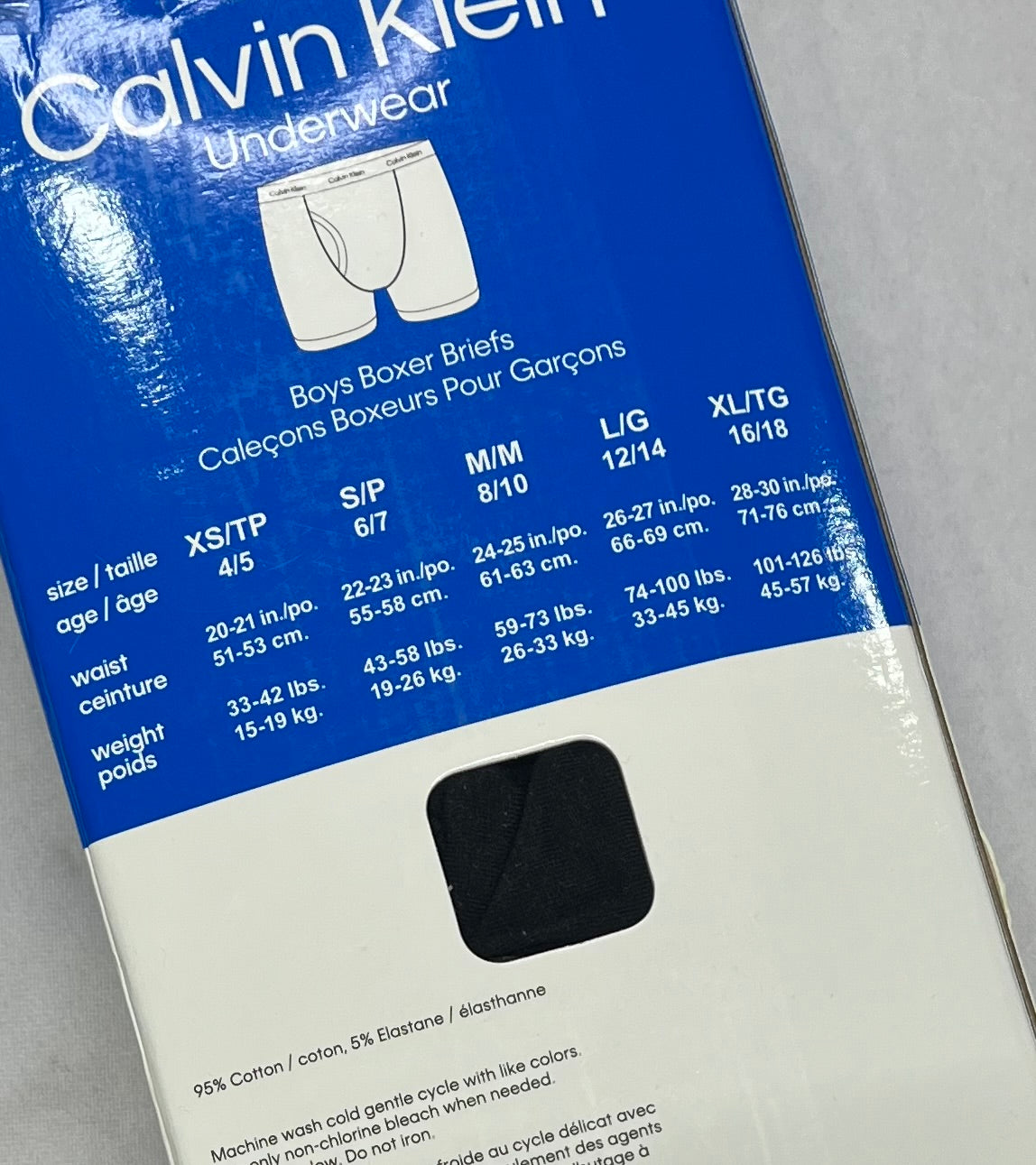 Boxer Calvin Klein : Lot de 6 boxer neuf ! 16-18 ans en coton doux . Voir les mesures ( photo 2) .