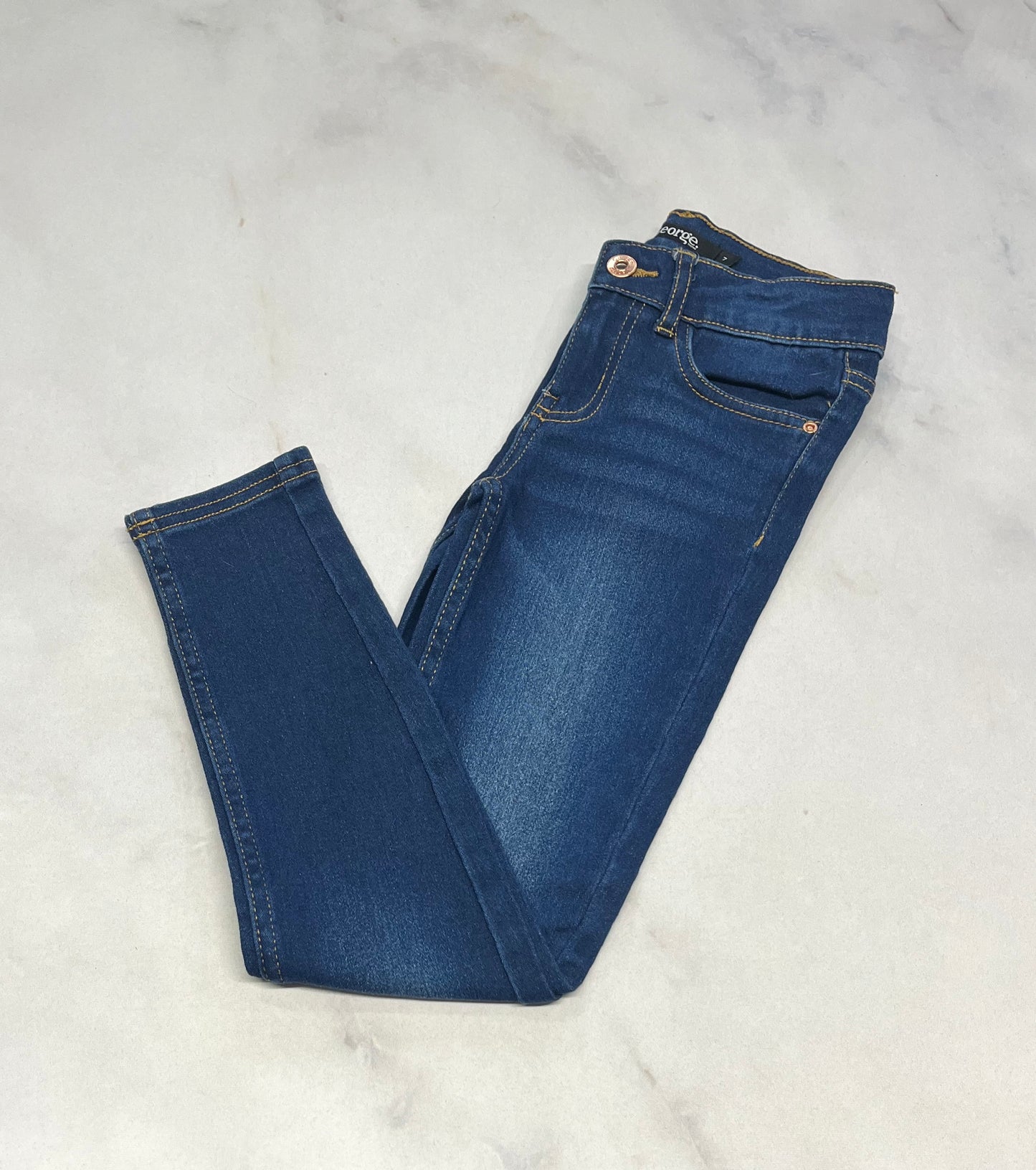 Skinny : Jegging jeans ultra mou 7 ans comme neuve ( ajustable ).
