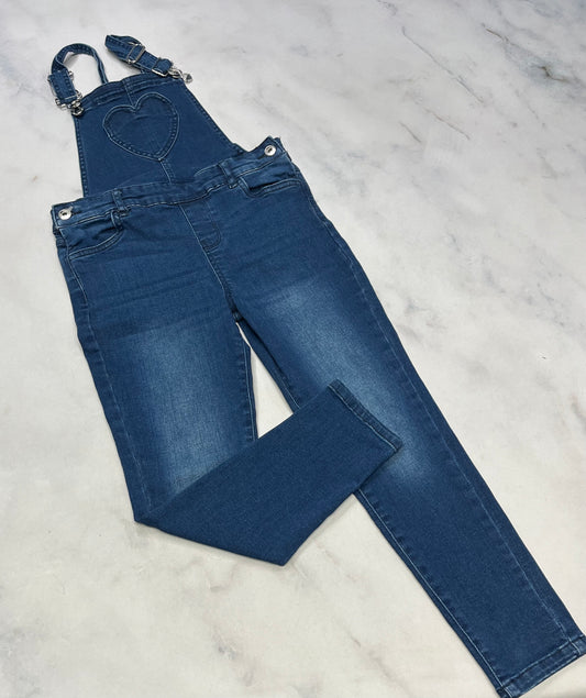 Salopette : En tissu Jeg.jeans mou fait 6x-7 ans comme neuve ajustable .